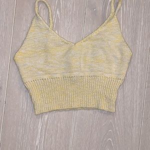 Cropped sweater feel top